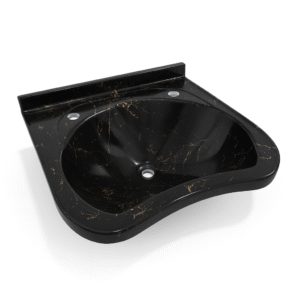 BARBER UNIT BSD 118 black and gold barbershop sink