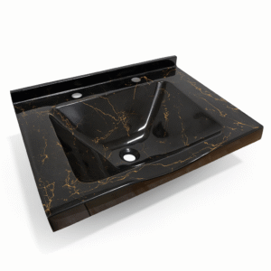 black and gold sink