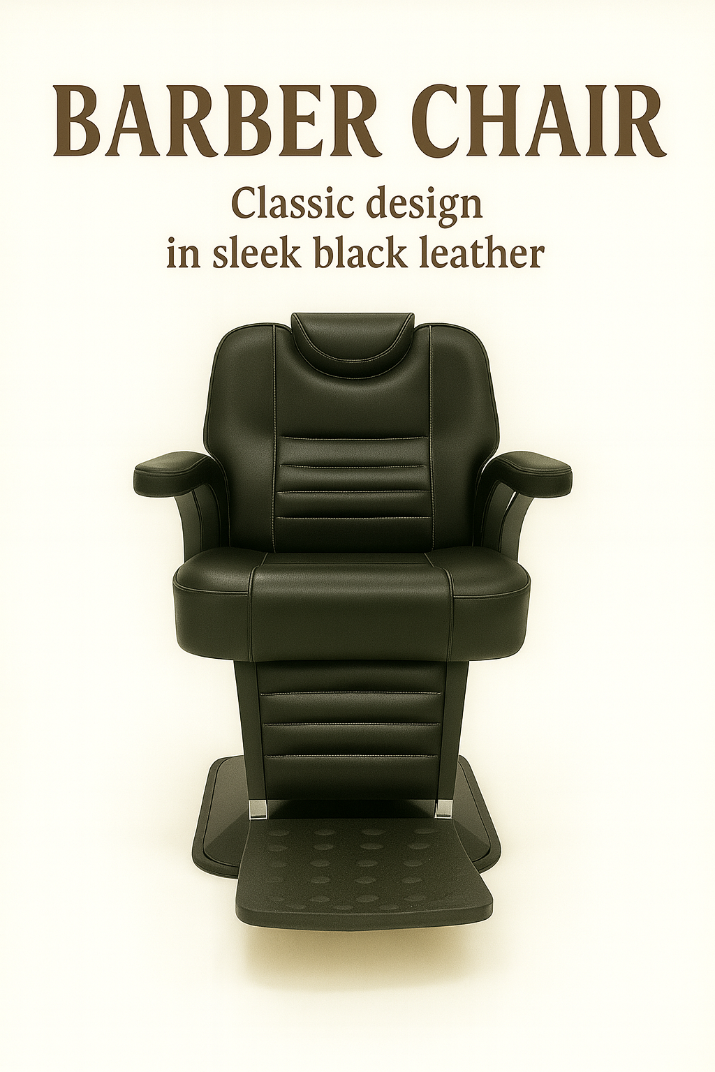 barber chair black leather luxury design barbershopsdesign 11