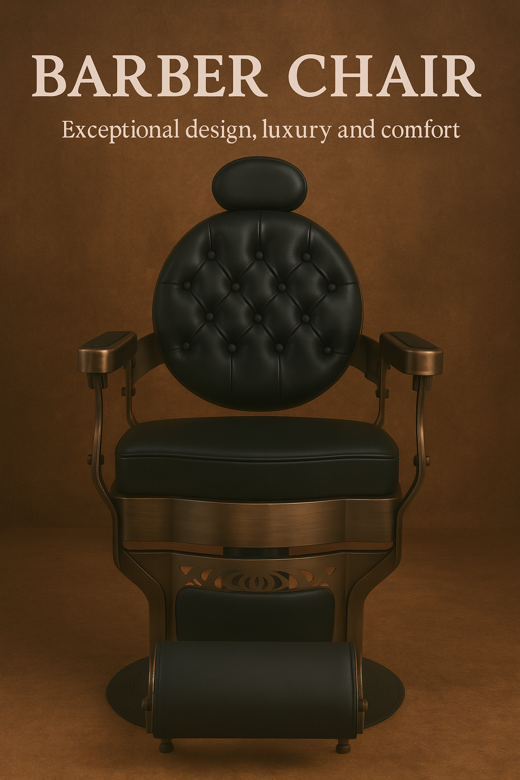 barber chair black leather luxury design barbershopsdesign 14
