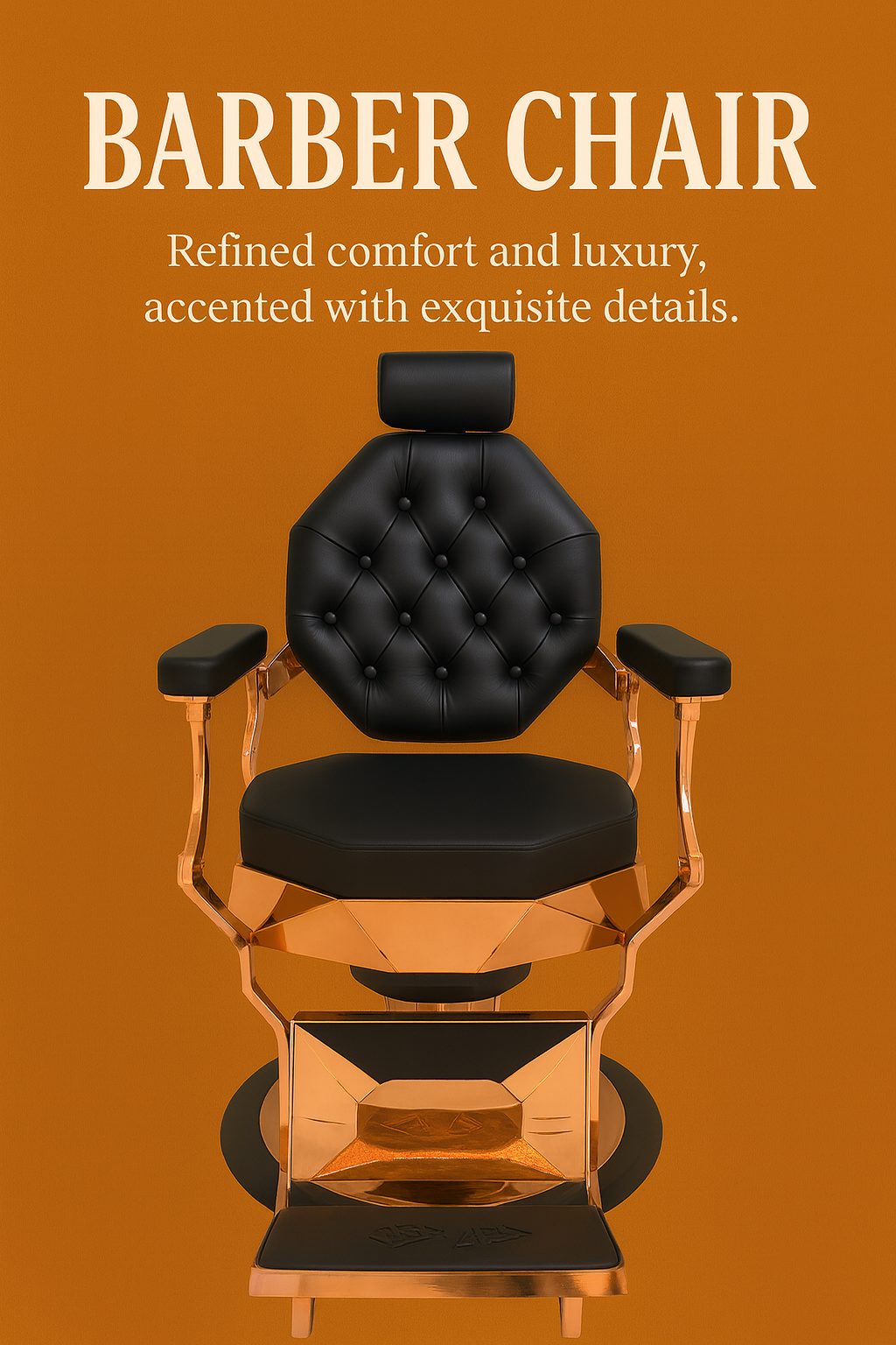 barber chair black leather luxury design barbershopsdesign 16
