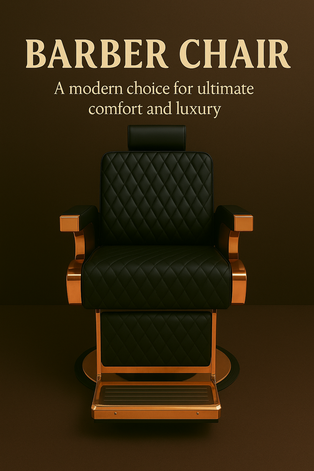 barber chair black leather luxury design barbershopsdesign 3