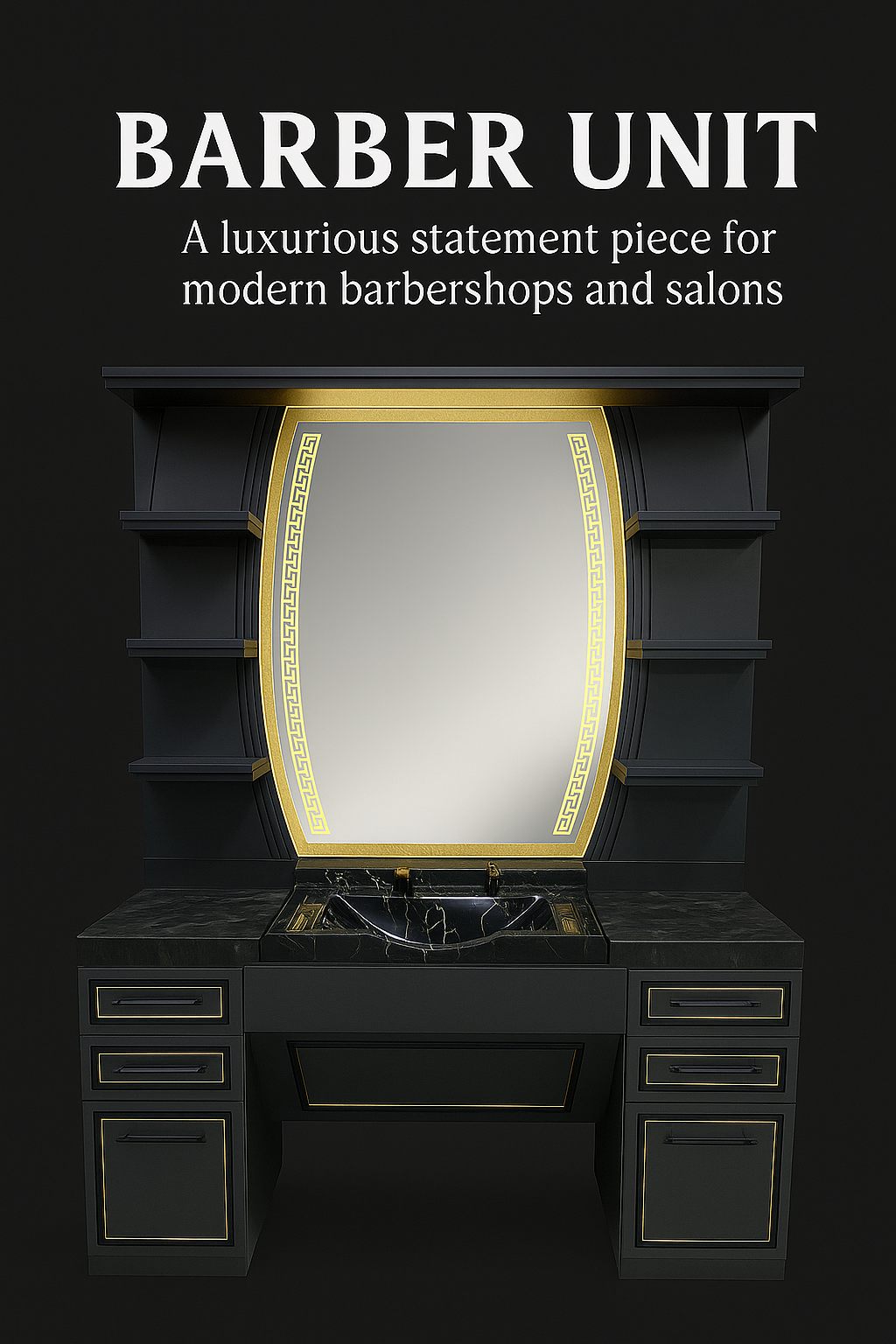 barber unit barbershop design barbershopsdesign 01