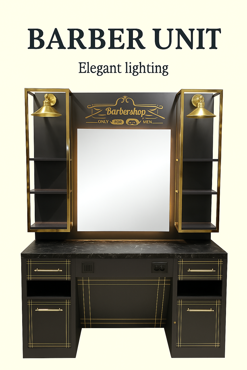 barber unit barbershop design barbershopsdesign 16