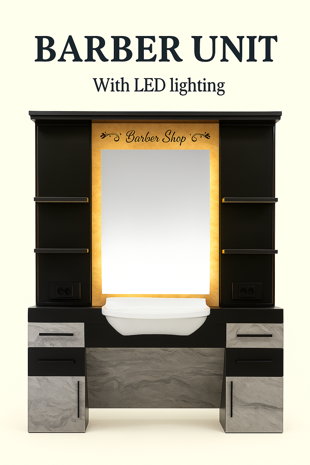 barber unit barbershop design barbershopsdesign 20