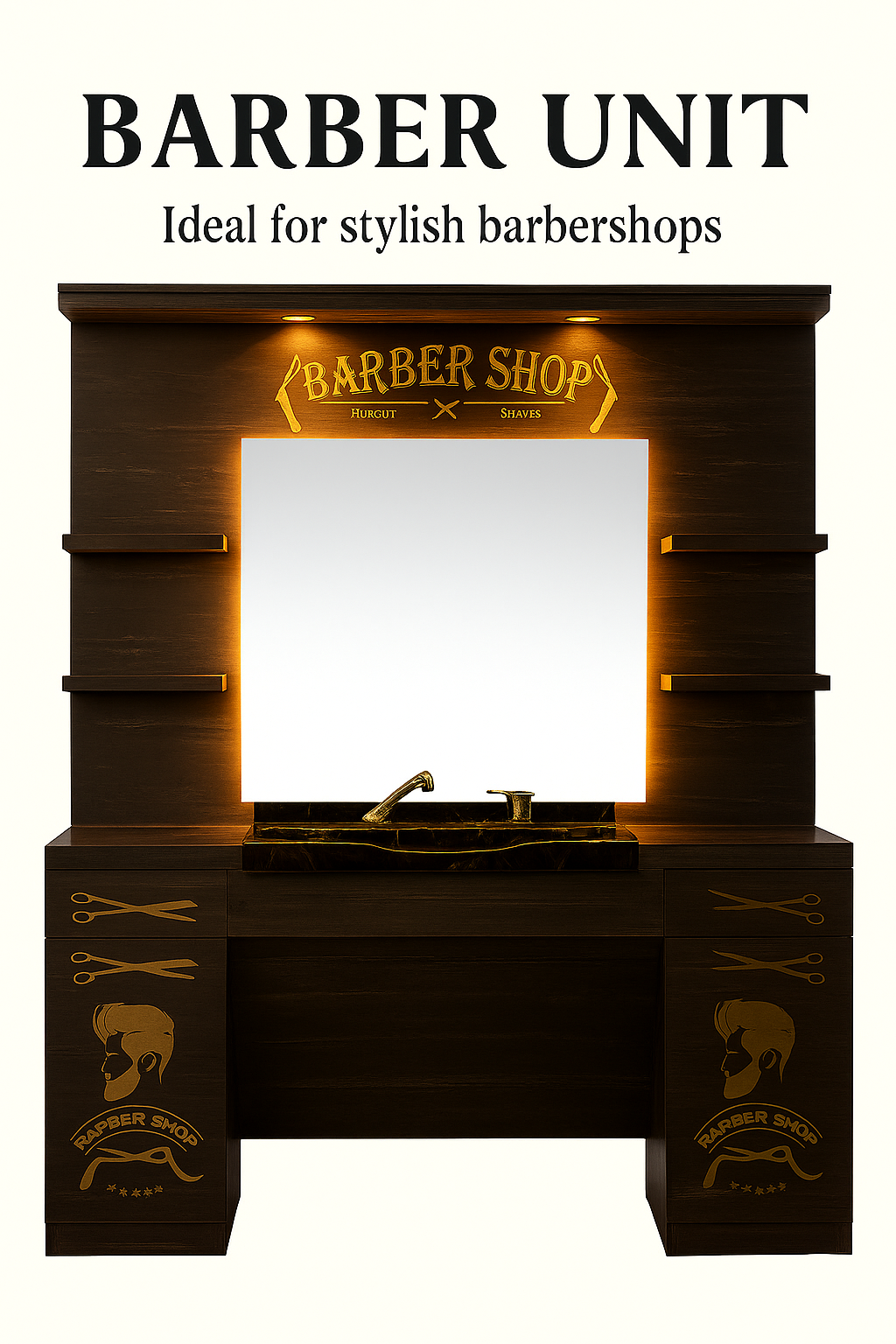 barber unit barbershop design barbershopsdesign 39