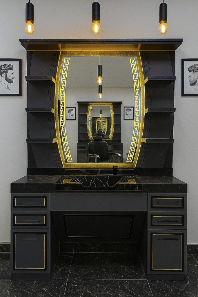 barber unit barbershopsdesign barbershops design 06