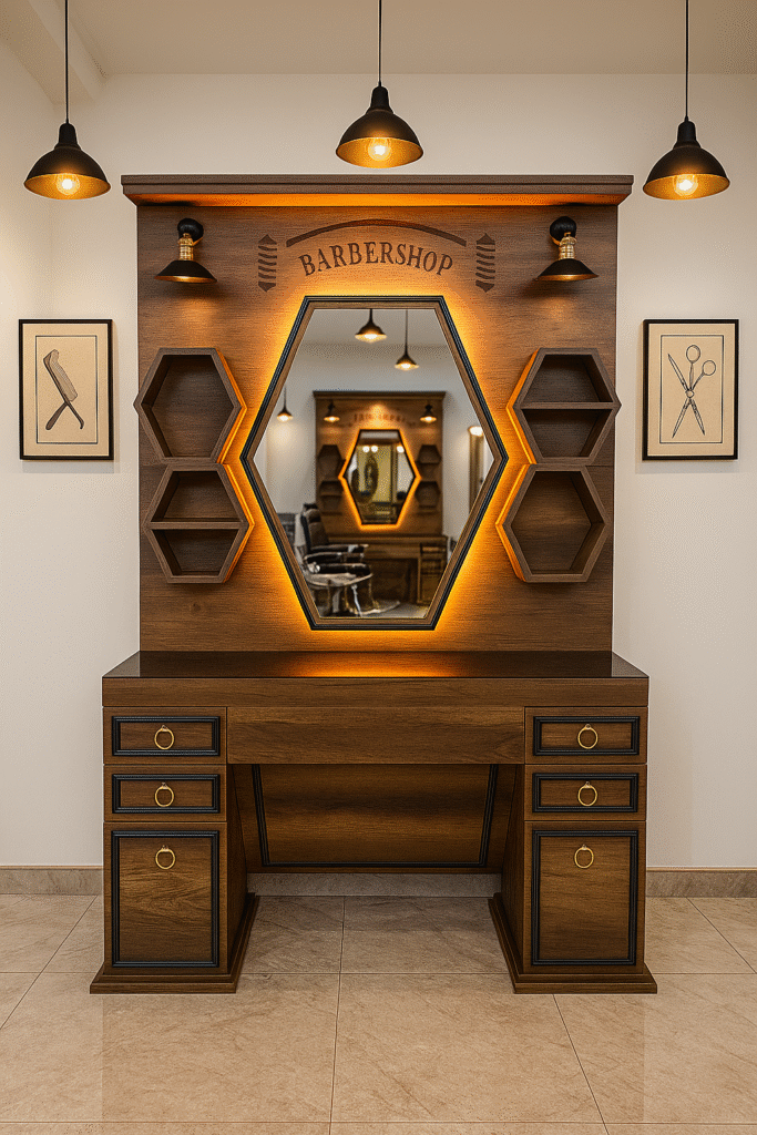 barber unit barbershopsdesign barbershops design 09