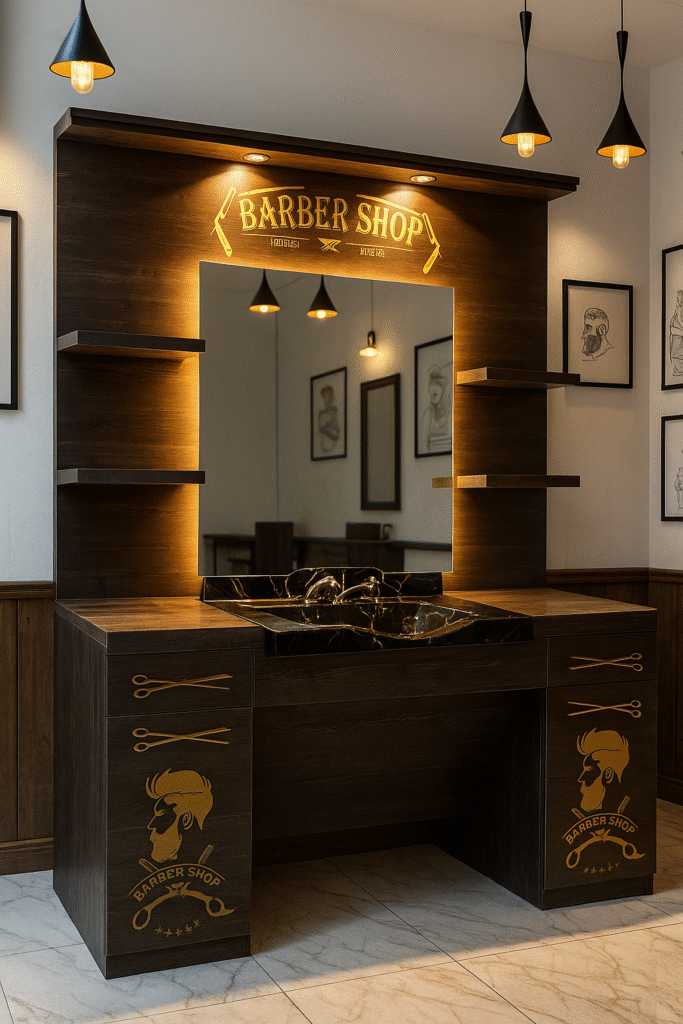 barber unit barbershopsdesign barbershops design 10
