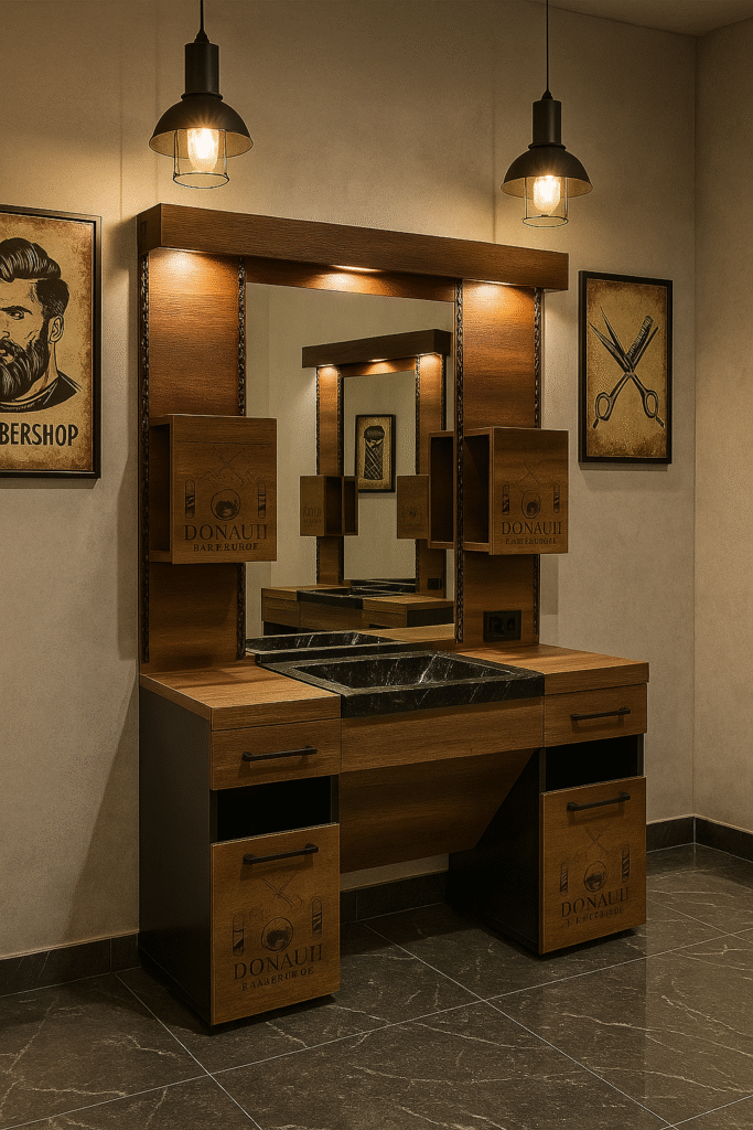 barber unit barbershopsdesign barbershops design 11