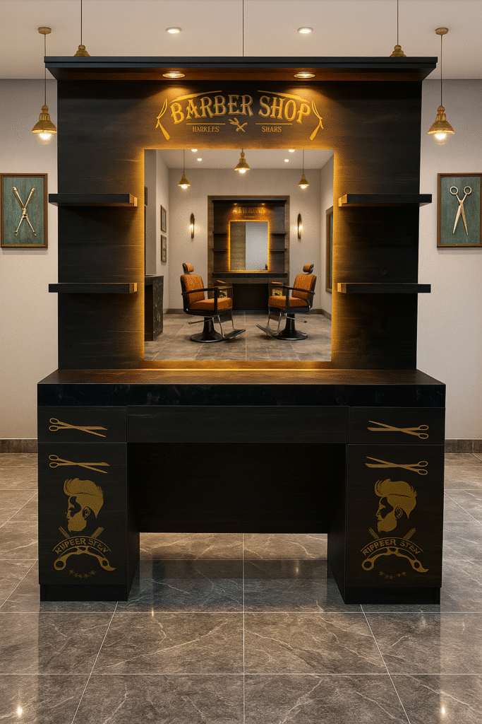 barber unit barbershopsdesign barbershops design 28