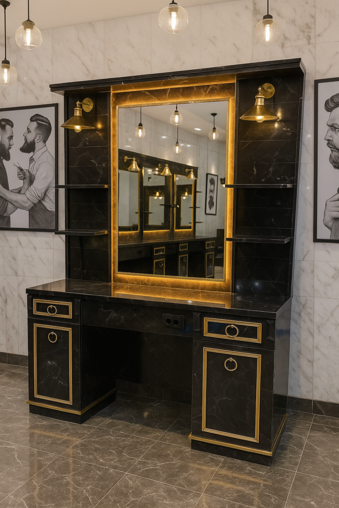 barber unit barbershopsdesign barbershops design 40