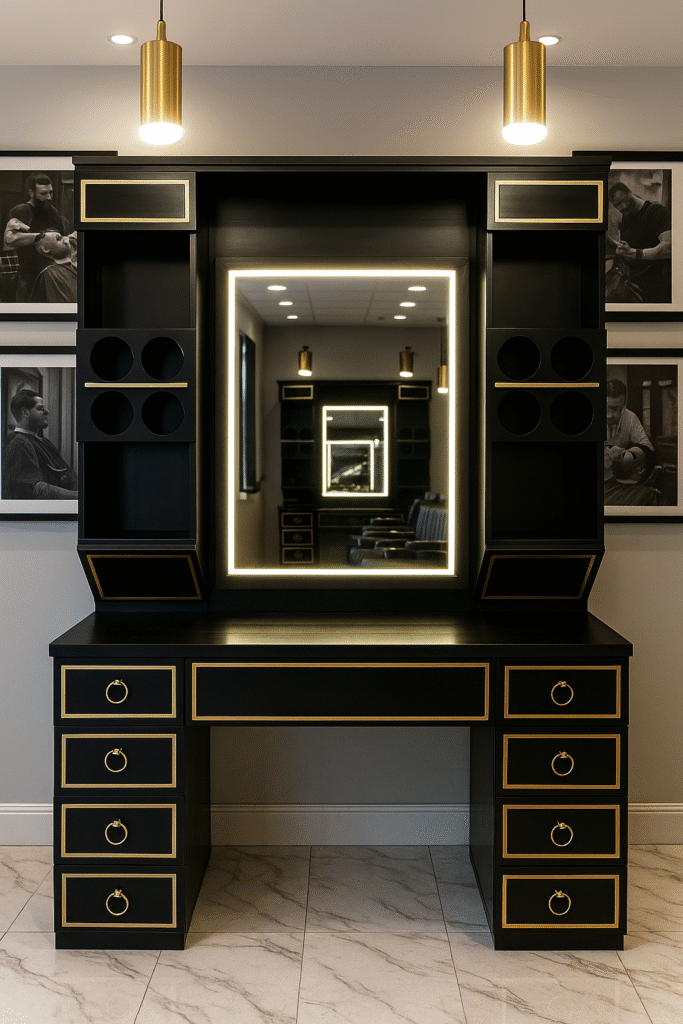 barber unit barbershopsdesign barbershops design 41