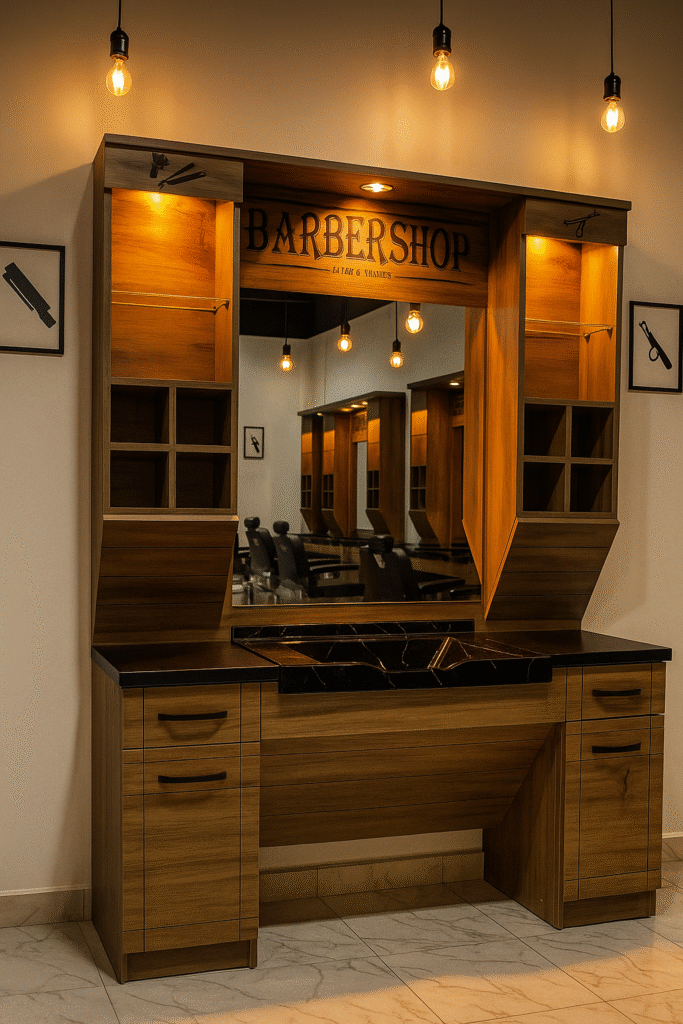 barber unit barbershopsdesign barbershops design 42