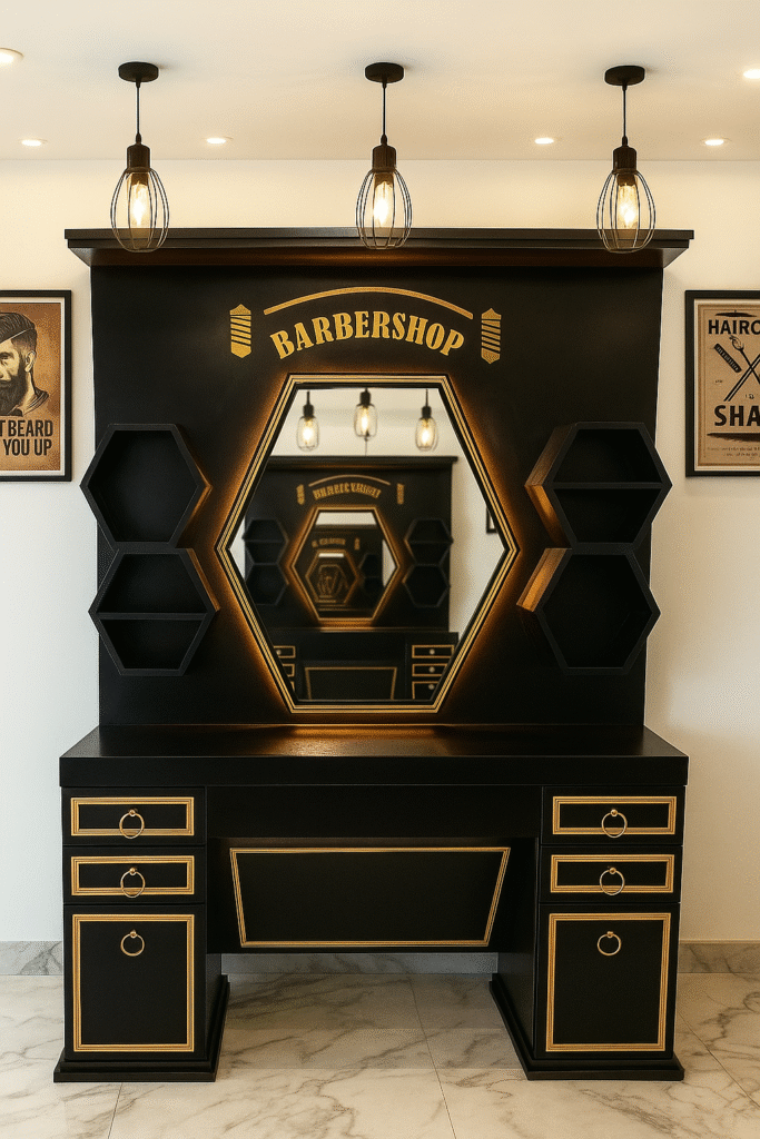 barber unit barbershopsdesign barbershops design 65