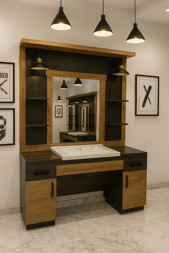 barber unit barbershopsdesign barbershops design 73