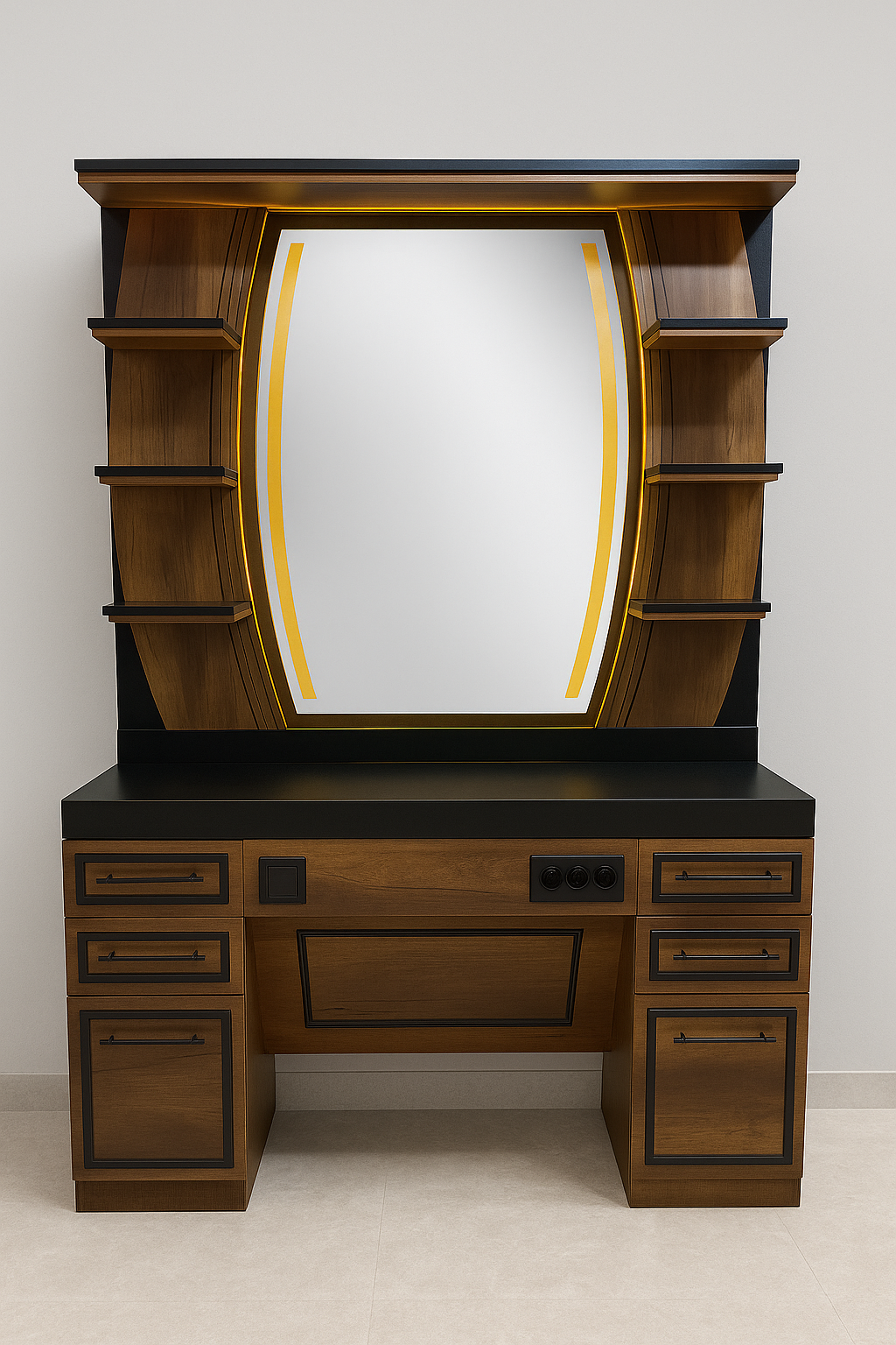 luxury barber station modern salon furniture