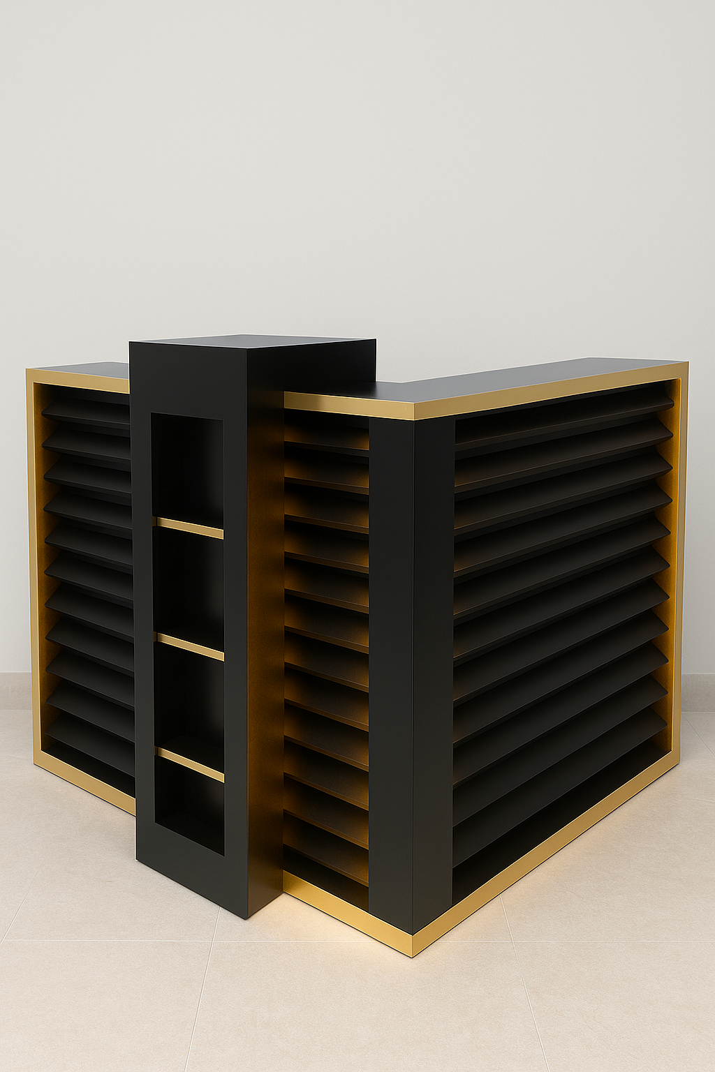 luxury reception desk modern salon