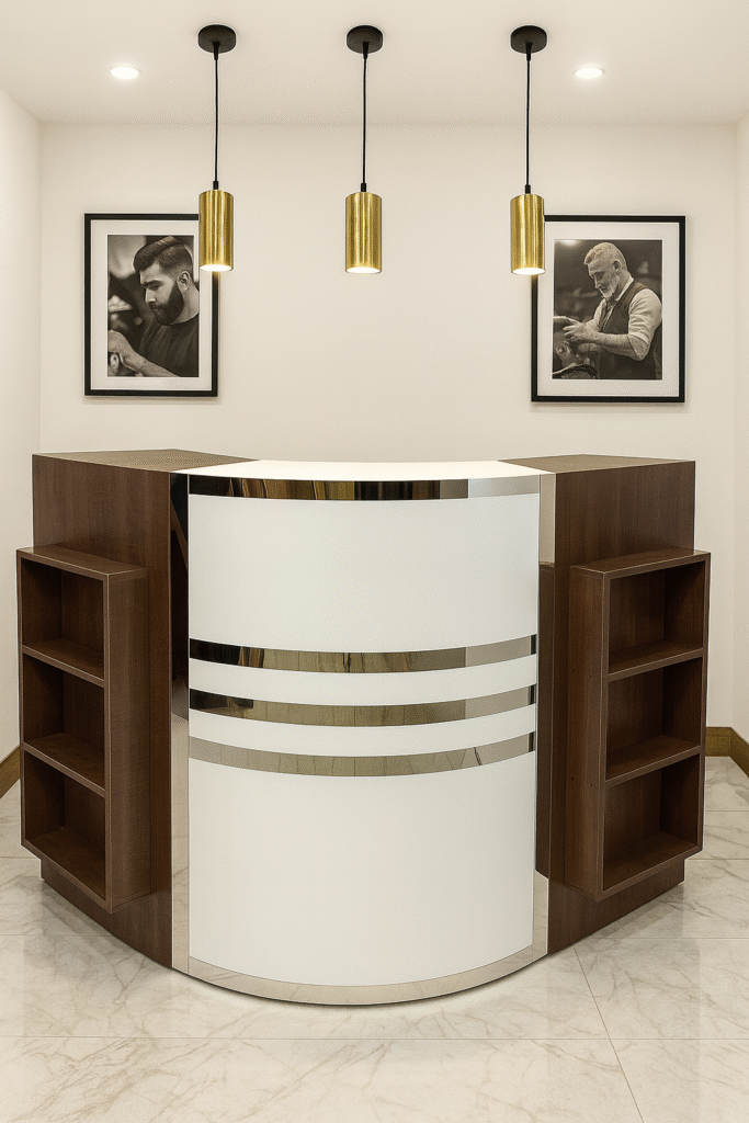 reception desk barbershops design 04