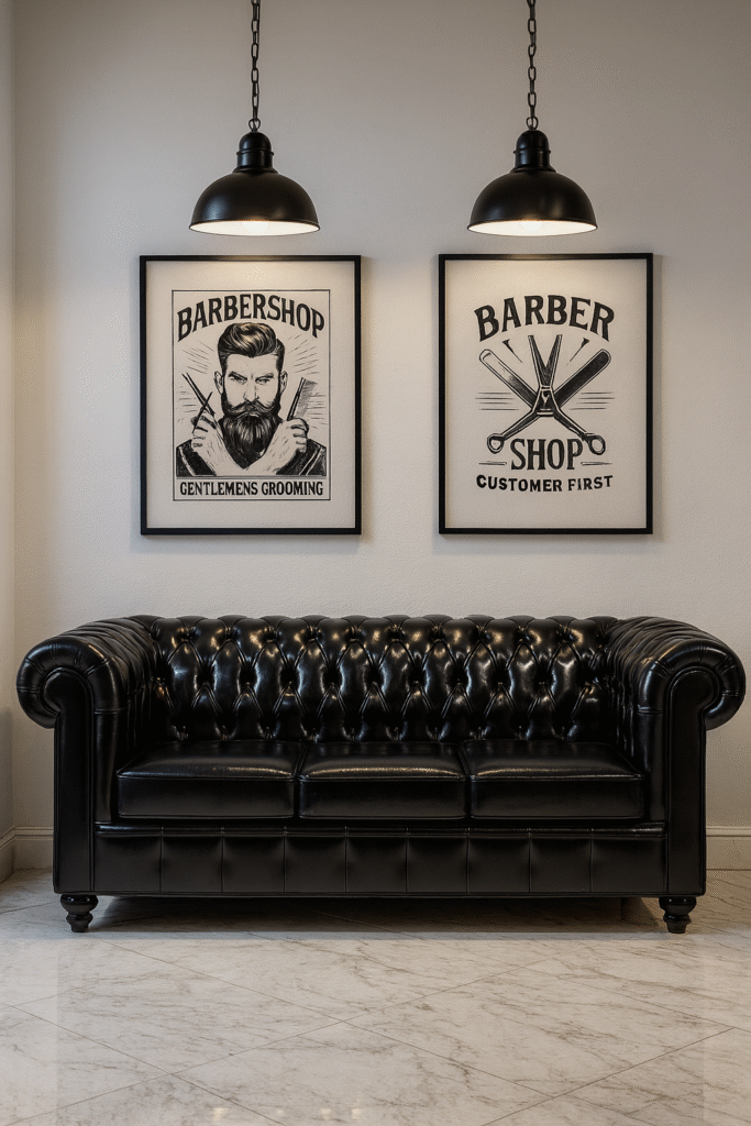 waiting bench barbershops design 02