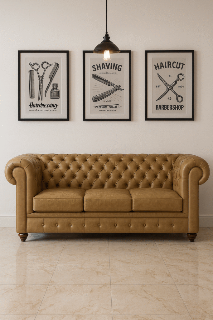 waiting bench barbershops design 03