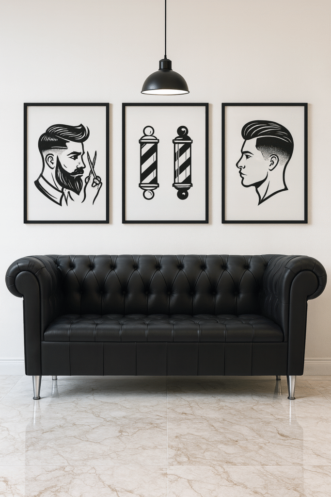 waiting bench barbershops design 05