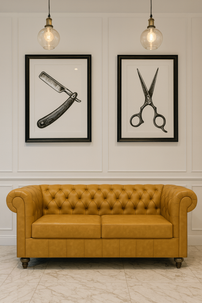 waiting bench barbershops design 07