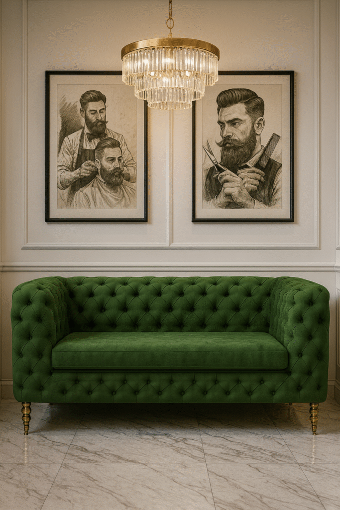 waiting bench barbershops design 10