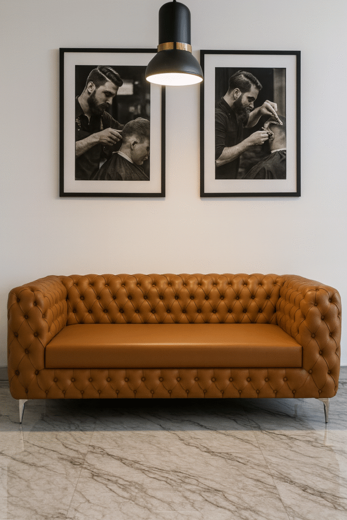 waiting bench barbershops design 11