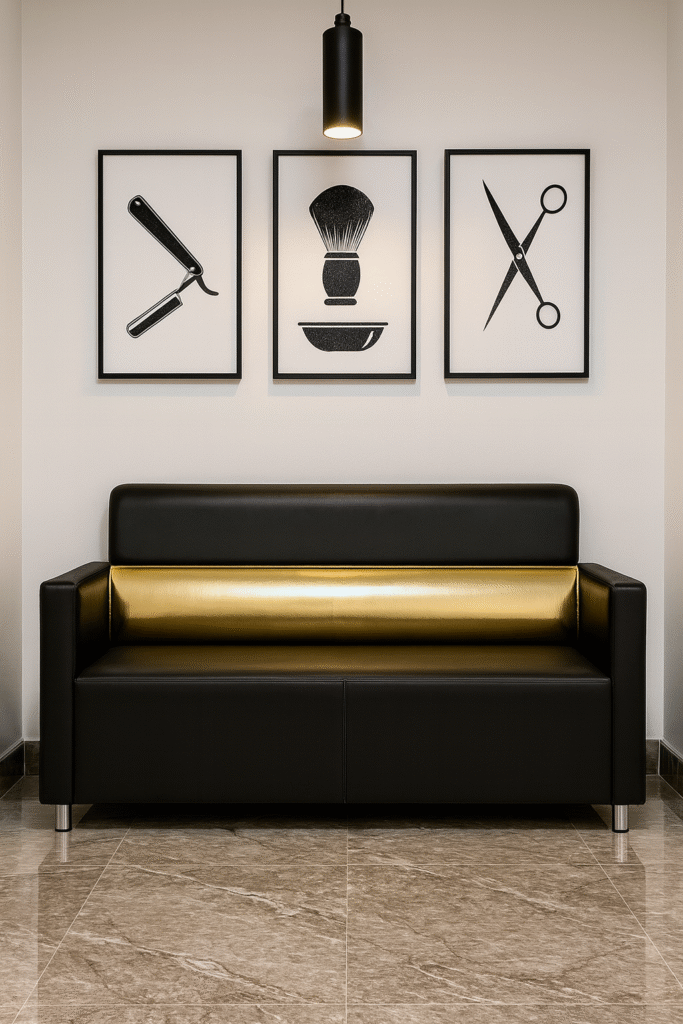 waiting bench barbershops design 13