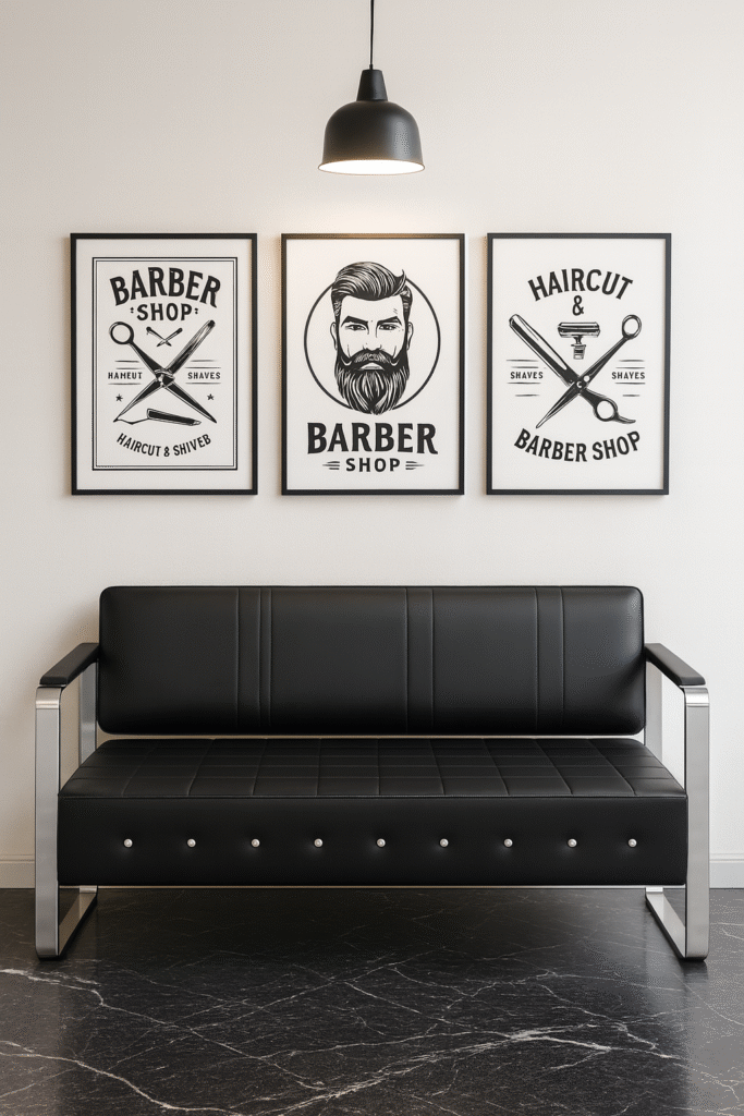 waiting bench barbershops design 14