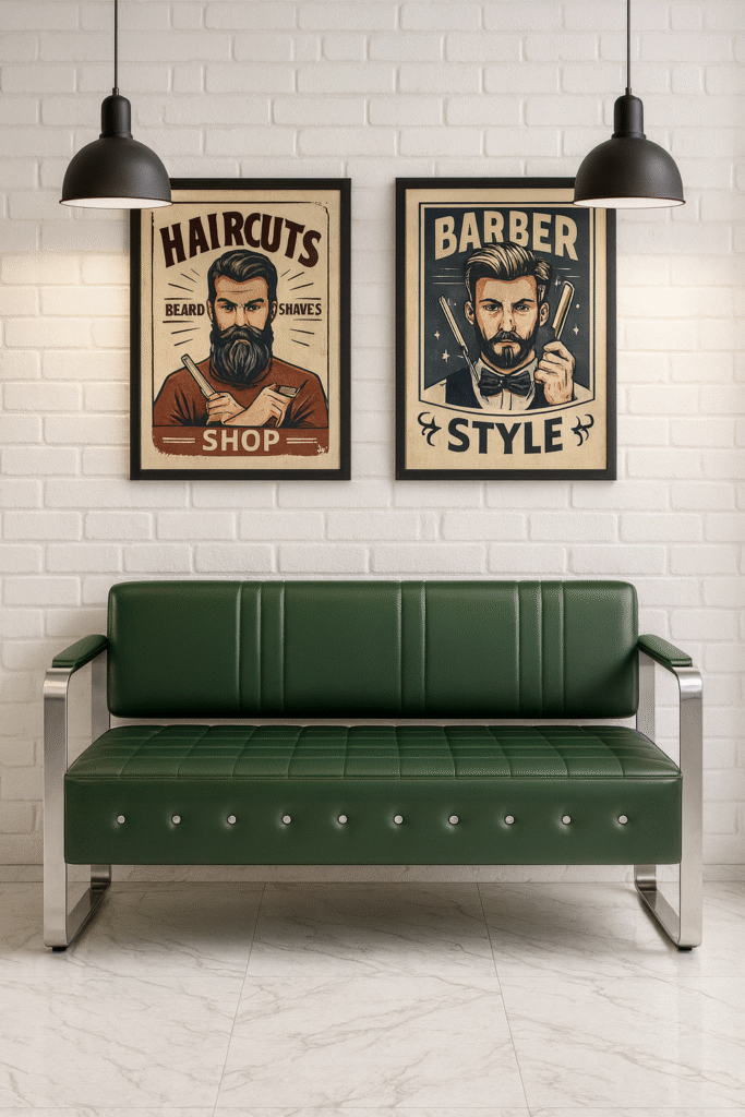 waiting bench barbershops design 15