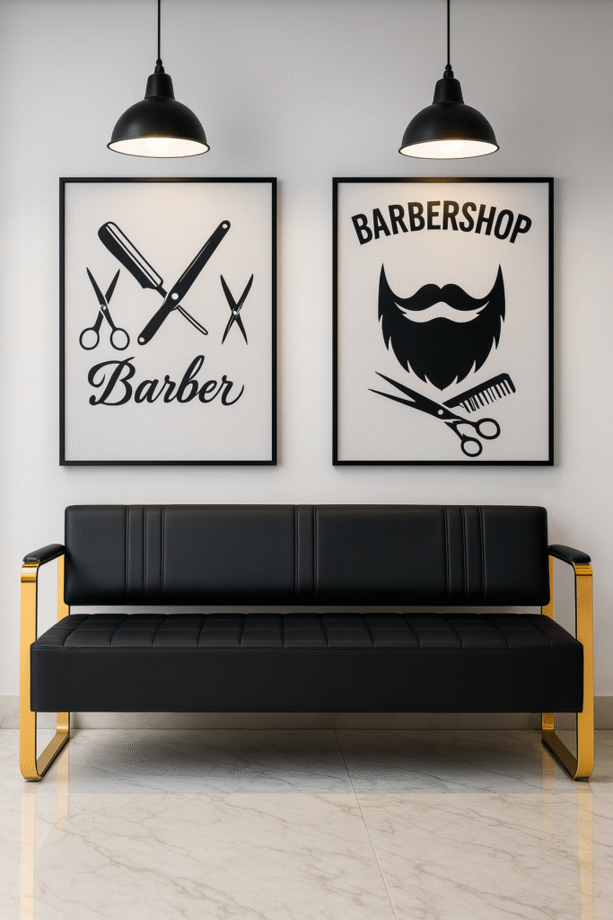 waiting bench barbershops design 16