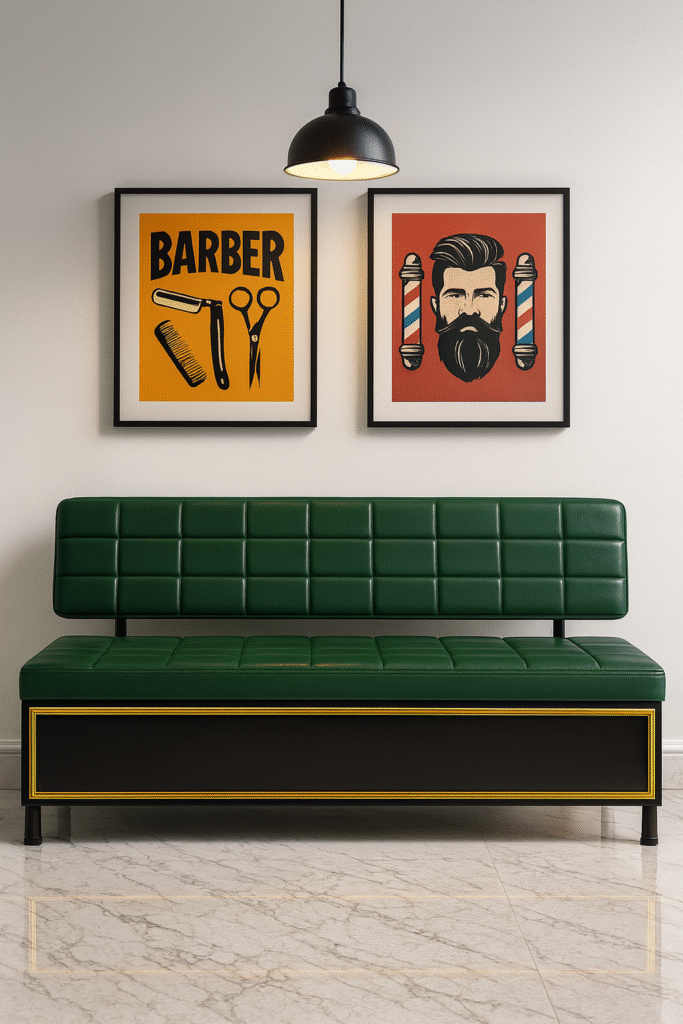 waiting bench barbershops design 19