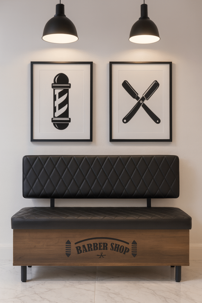 waiting bench barbershops design 21