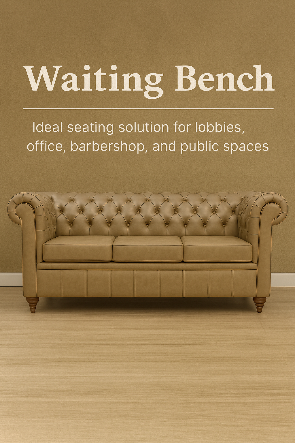 Luxury waiting bench for barbershop – Barbershops Design