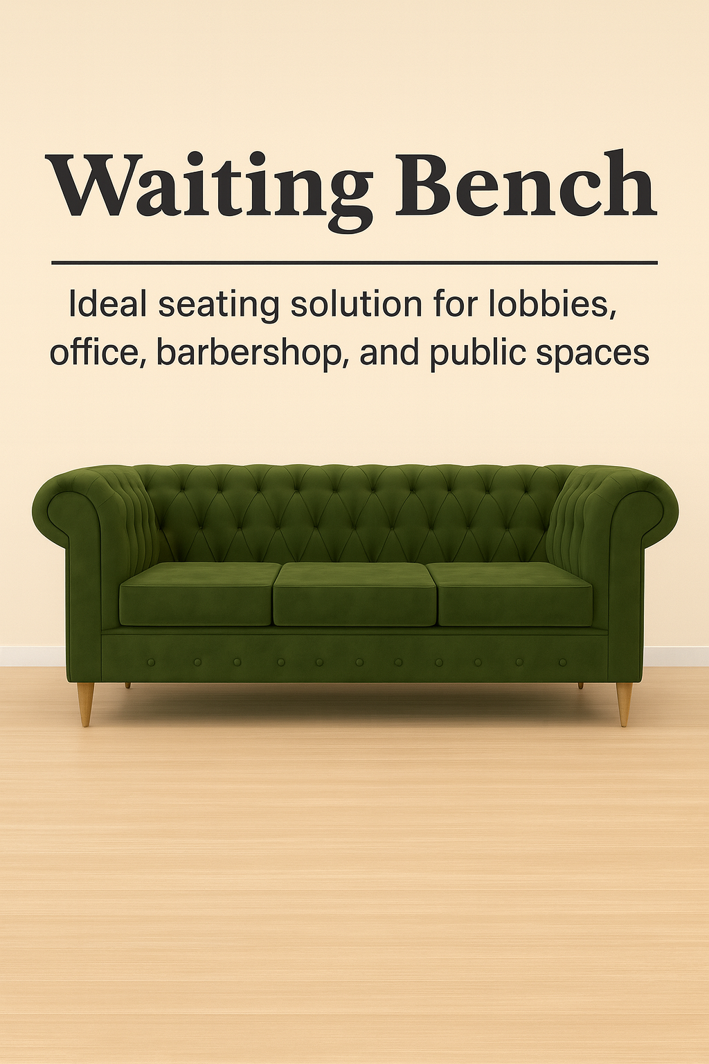 Luxury waiting bench for barbershop – Barbershops Design