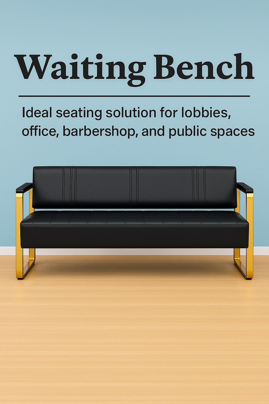 Luxury waiting bench for barbershop – Barbershops Design