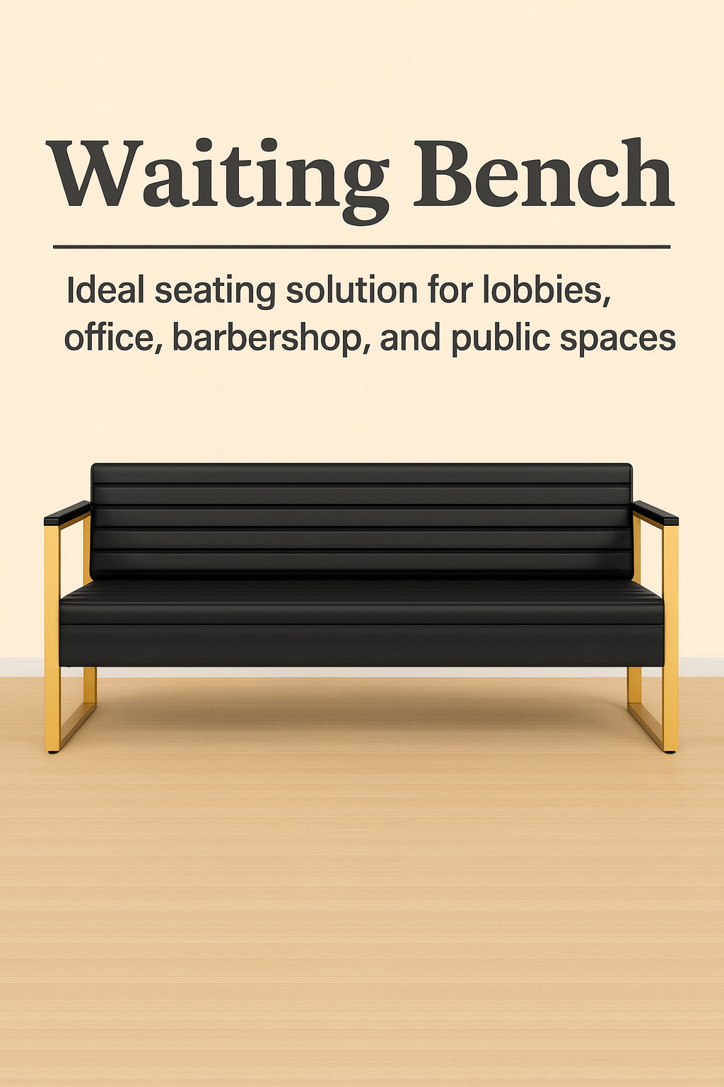 Luxury waiting bench for barbershop – Barbershops Design