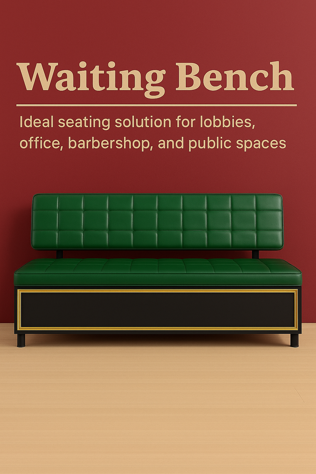 Luxury waiting bench for barbershop – Barbershops Design
