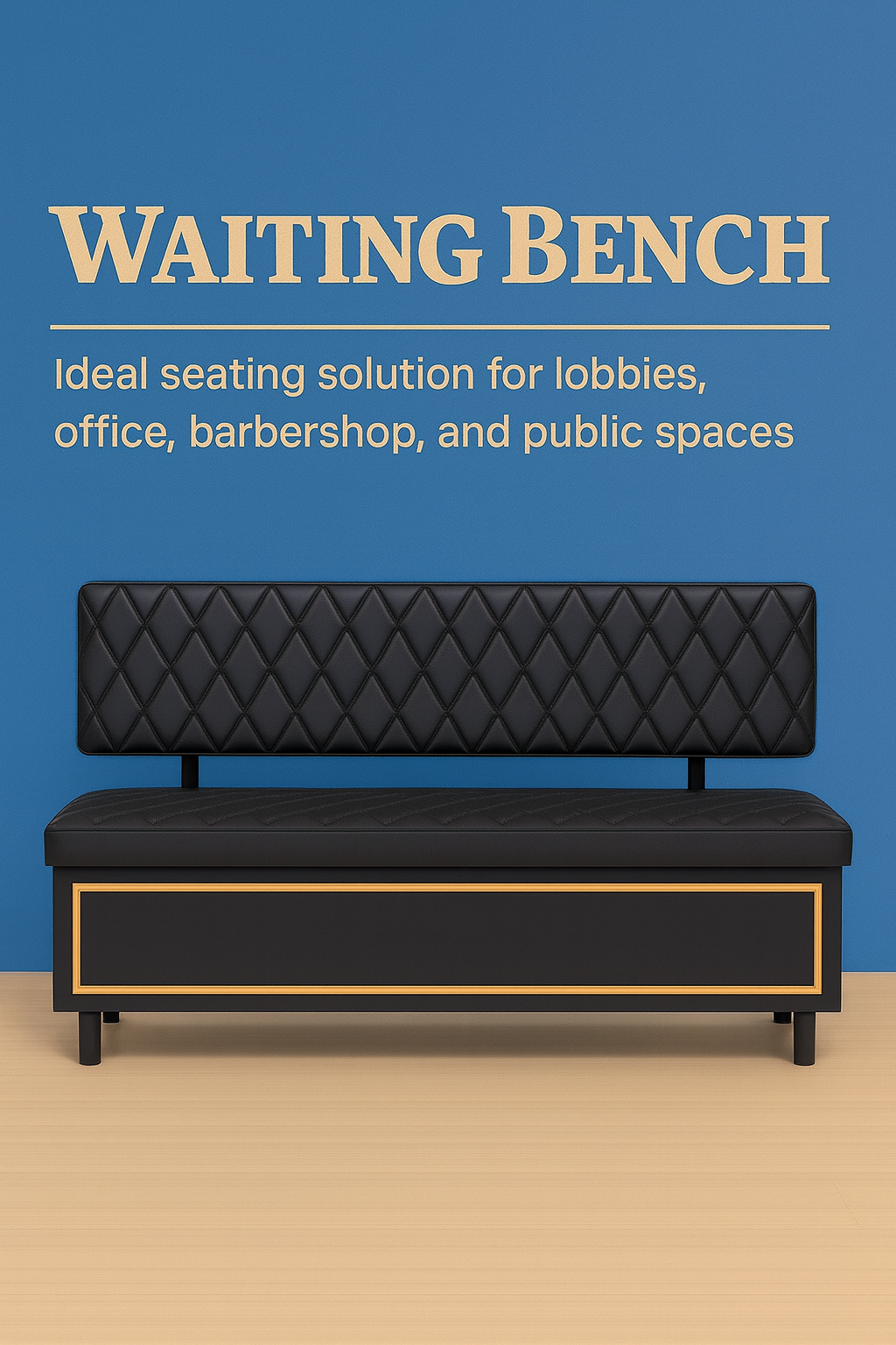 Luxury waiting bench for barbershop – Barbershops Design