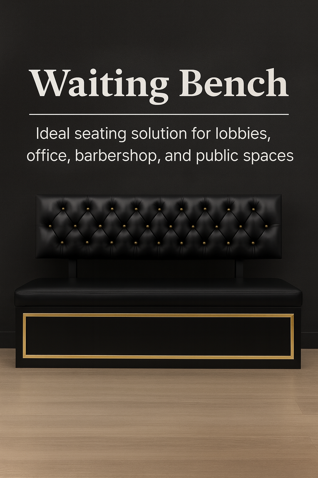 Luxury waiting bench for barbershop – Barbershops Design
