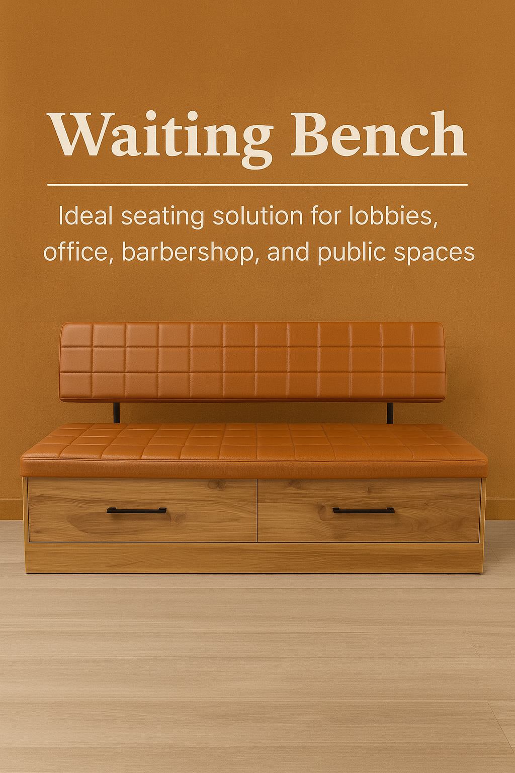 Luxury waiting bench for barbershop – Barbershops Design