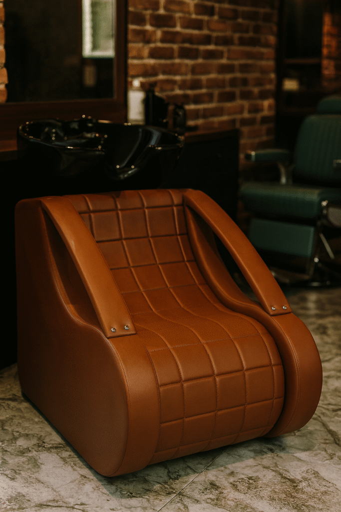 washing unit barbershops design brown luxury 08